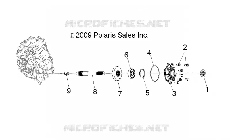 TREN, PRINCIPAL CAJA DE ENGRANAJES OUTPUT SHAFT