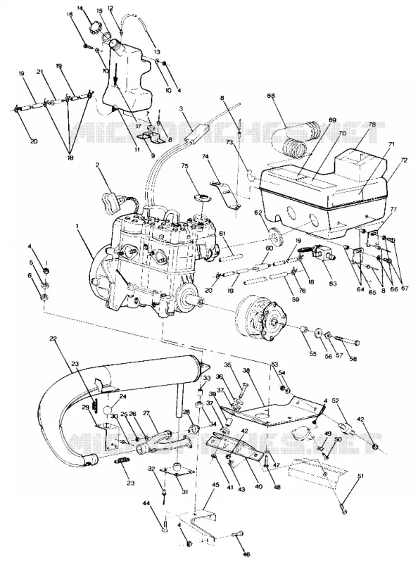 MONTAJE DEL MOTOR 400 (4912701270019A)