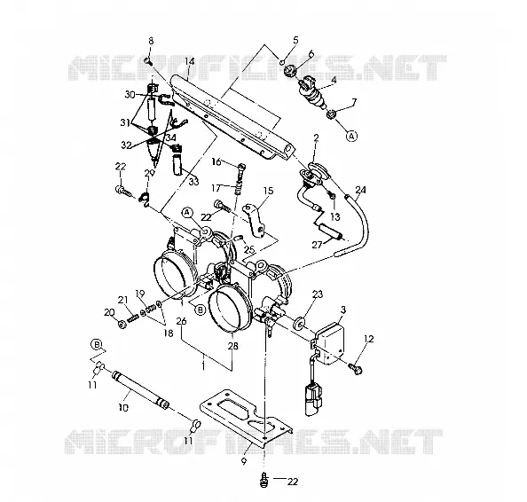 CUERPO DE MARIPOSA  500 SP/500 SKS (4921262126043A)