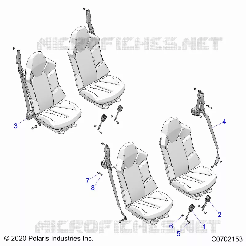 ASIENTO BELT MOUNTING