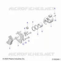 BRAKES, BRAKE PINZA FRENO DELANTERA