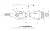 DRIVE TRAIN, TRASERO UNIDAD SHAFT
