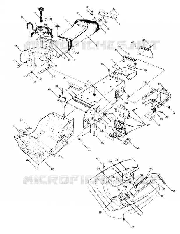 CHASIS AND ASIENTO 650 RXL (4919531953001A)