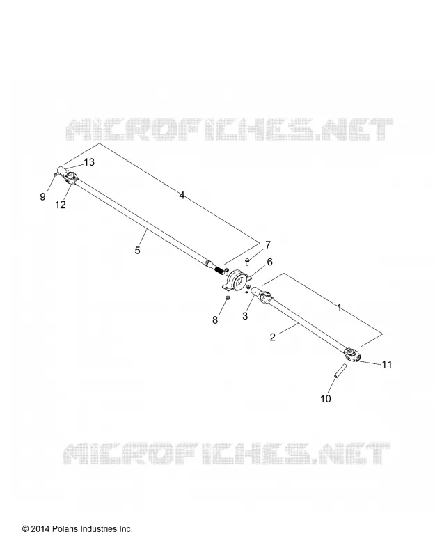 TREN, FRONT AND REAR PROP SHAFT