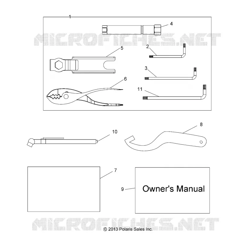 REFERENCES, KIT DE HERRAMIENTA and EL MANUAL DEL PROPIETARIO