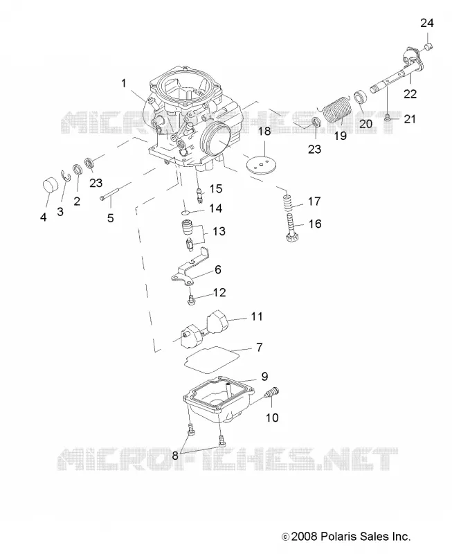 MOTOR, CARBURADOR, LOWER