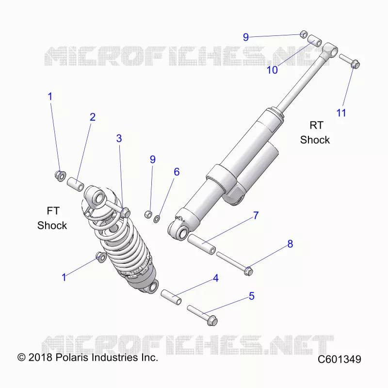 SUSPENSION, MONTAJE DE DESCARGA, REAR SUSP.
