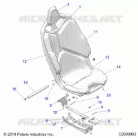 ASIENTO ASM.- Z20RAB92AC/BC/AR/BR/D92AC/BC/AR/BR (C2689862)