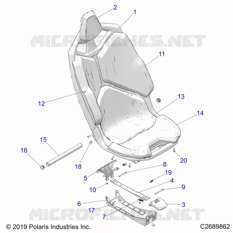 ASIENTO ASM.- Z20RAB92AC/BC/AR/BR/D92AC/BC/AR/BR (C2689862)