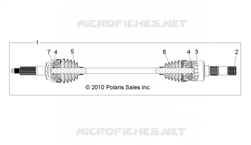 TREN, REAR HALF SHAFT, RH