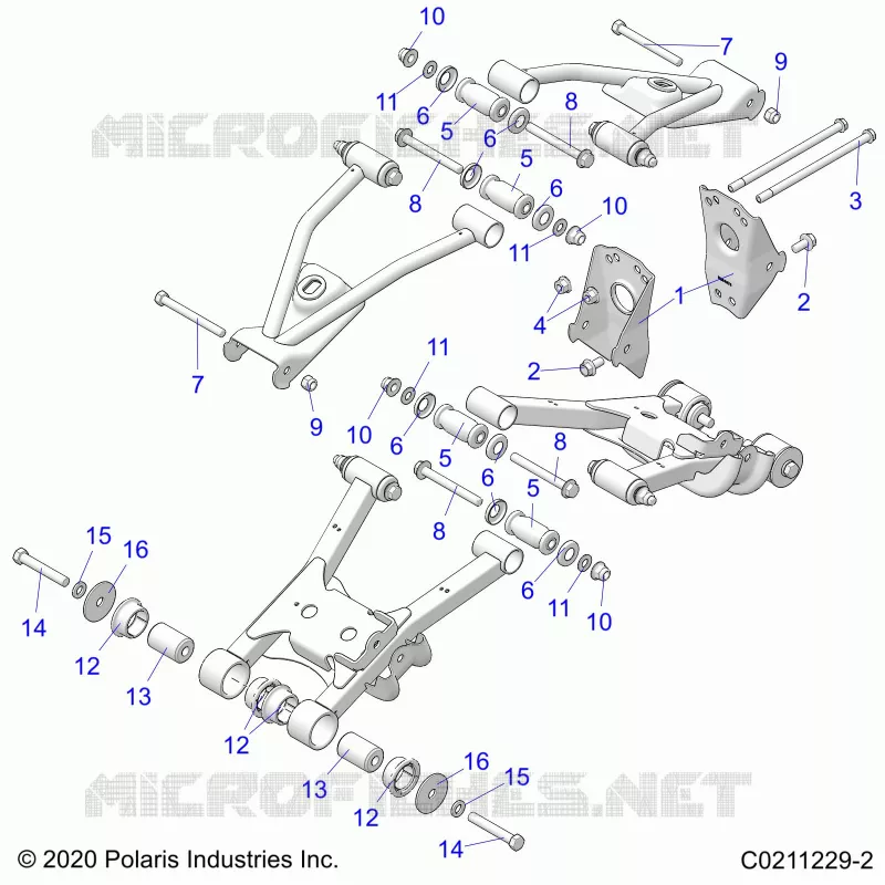 SUSPENSION TRASERA CONTROL ARM, MOUNTING