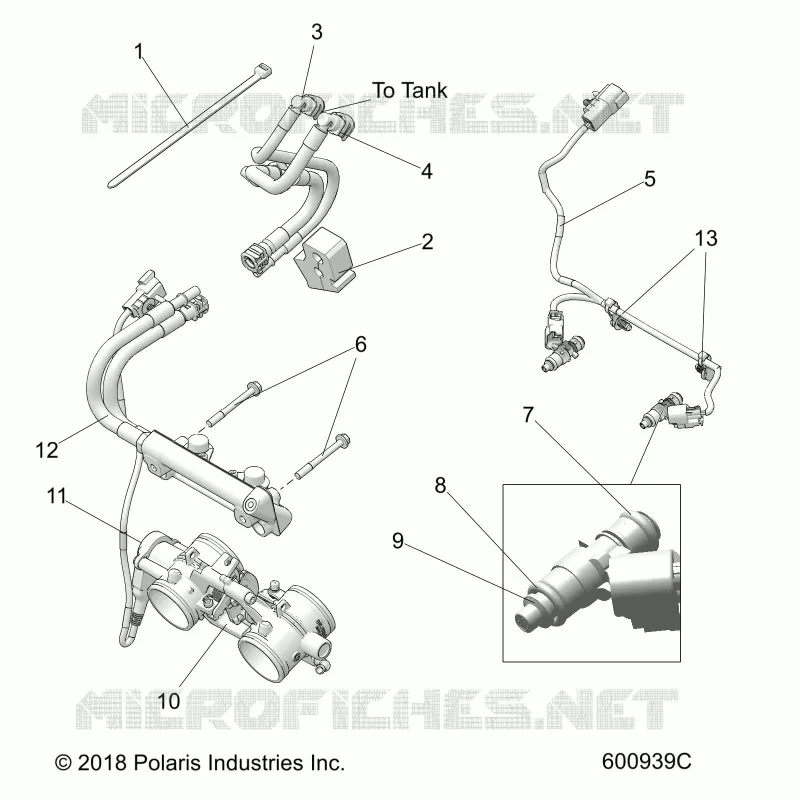 FUEL SYSTEM, RAIL, LINES AND CUERPO DE MARIPOSA