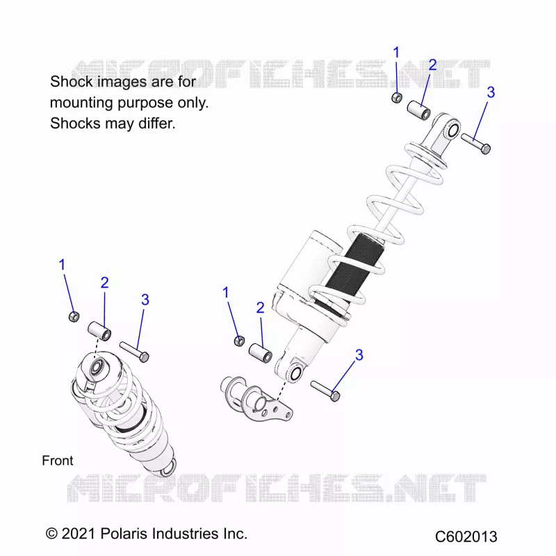 SUSPENSION, MONTAJE DE DESCARGA, REAR SUSP.