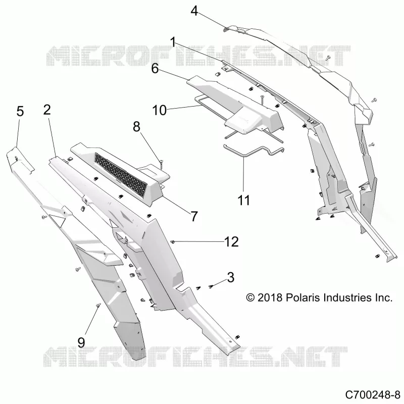 CARROCERÍA POSTERIOR FENDERS AND BEZELS- Z21NAR99AN/BN (C700248-8)