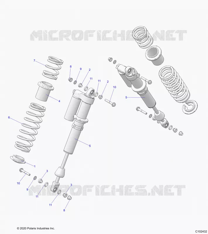 SUSPENSION, SHOCK TRASERO