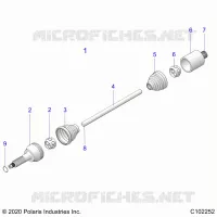 TREN, REAR DRIVE SHAFT
