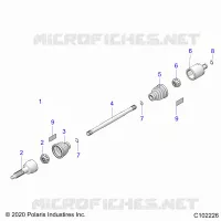TREN, DRIVE SHAFT, MIDDLE
