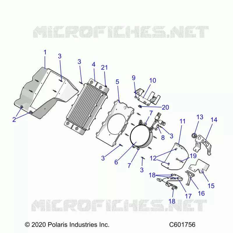 MOTOR, RADIATOR MOUNTING