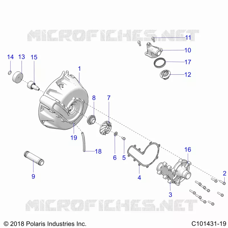 ENGINE, SISTEMA DE REFRIGERACIÃ“N AND WATER PUMP