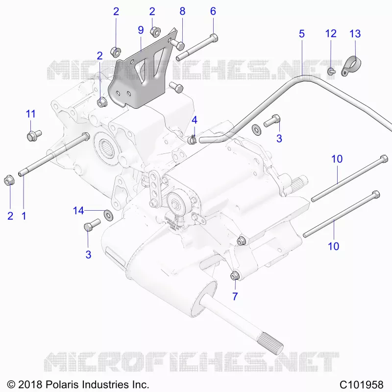 TREN, MAIN GEARCASE MOUNTING