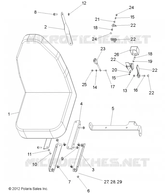 ASIENTO, CANGILÓN, 6 PASSENGER