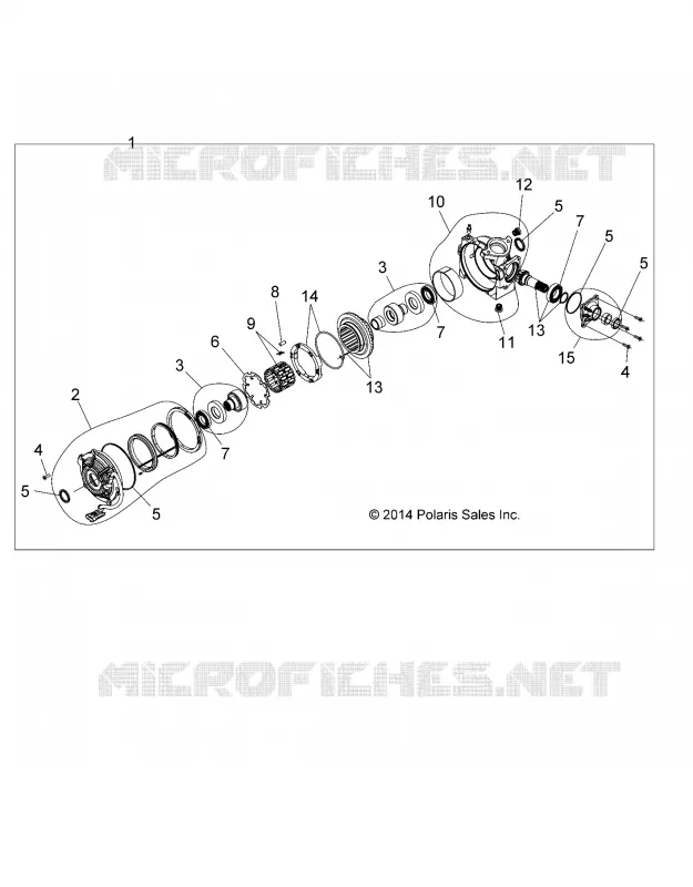 TREN, FRONT GEARCASE INTERNALS