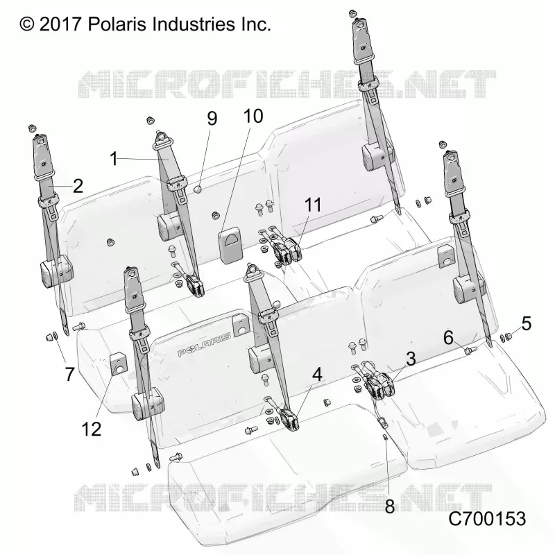 ASIENTO BELT MOUNTING
