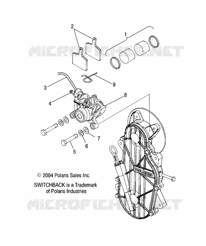 FRENO CALIPER MOUNTING