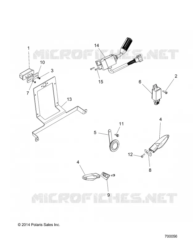 La luz de placa LIGHT, TURN SIGNAL AND HORN