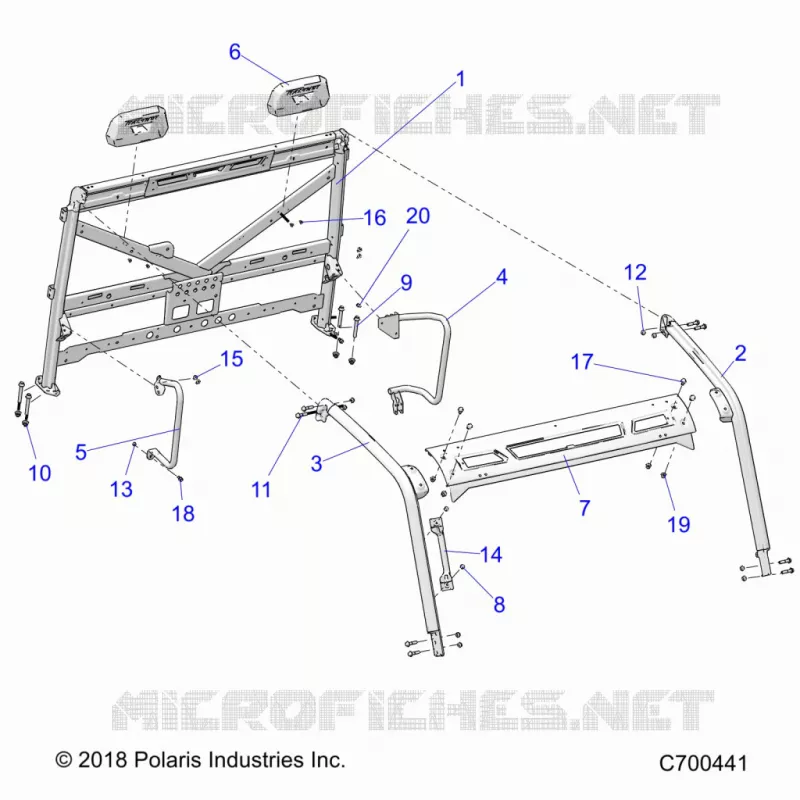 CHASSIS, CAB BASTIDOR