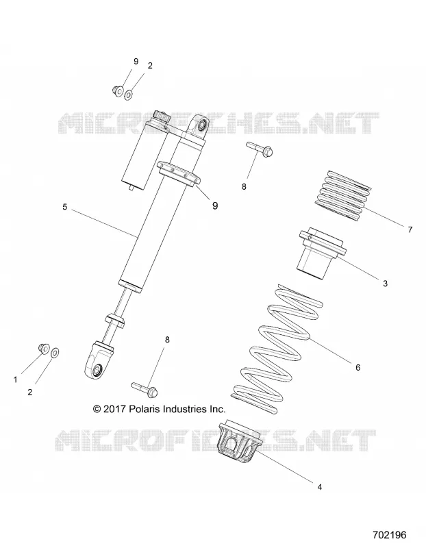 SUSPENSION, CHOQUE FRONTAL MOUNTING