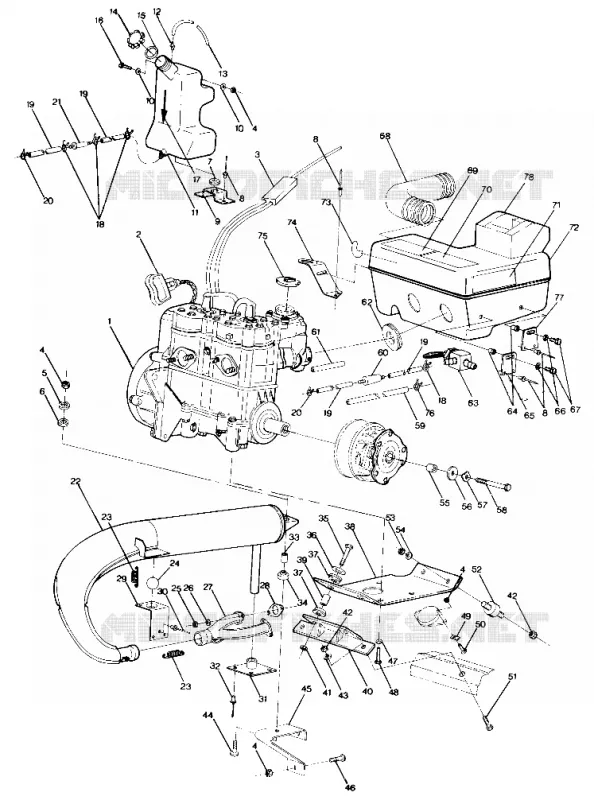 MONTAJE DEL MOTOR 400 (4912701270019A)