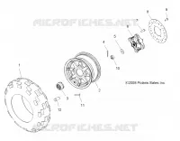 RUEDAS, FRONT TIRE AND BRAKE DISC