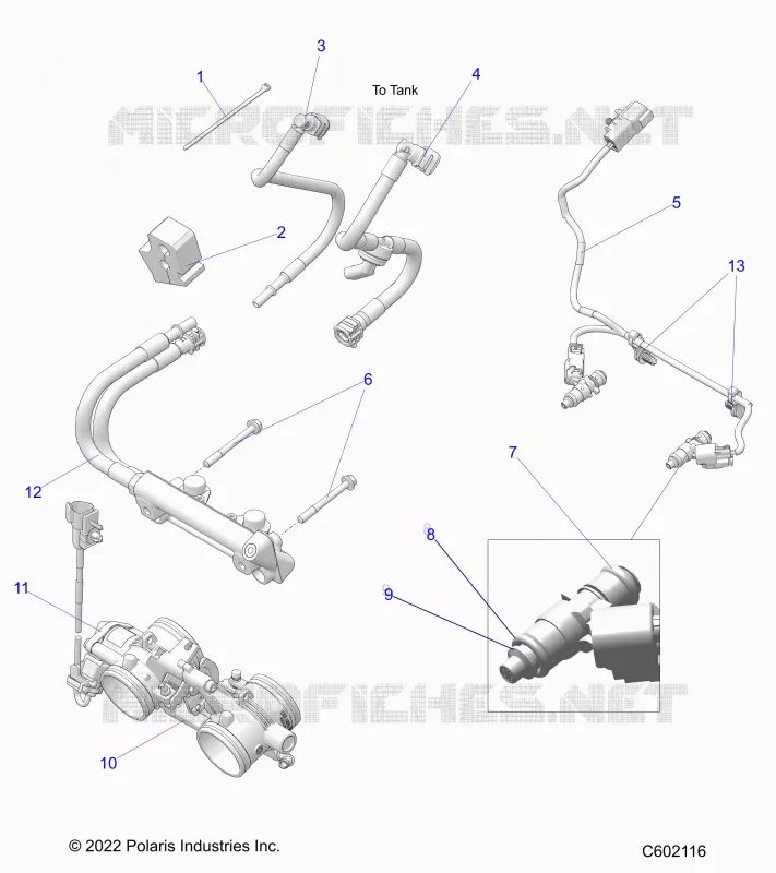 SISTEMA DE COMBUSTIBLE, RAIL, LINES AND THROTTLE BODY