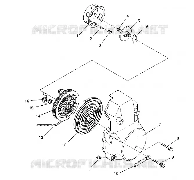 ARRANQUE DE RETROCESO ASSEMBLY 500 EFI / 0930674 and  500 EFI SKS / 0930574 (4922962296037A)