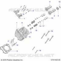 ENGINE, CULATA, CAMS AND VALVES