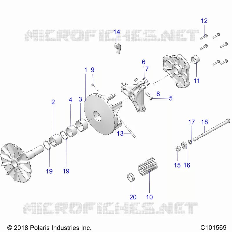 TREN, PRIMARY CLUTCH