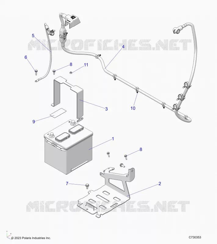ELECTRICA, BATTERY WITH CABLES, 12V