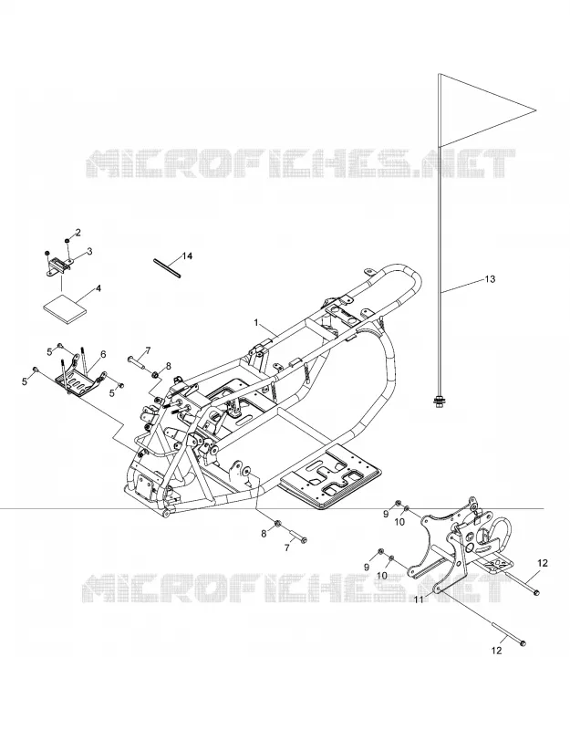 CHASSIS, FRAME AND BRAZO OSCILANTE