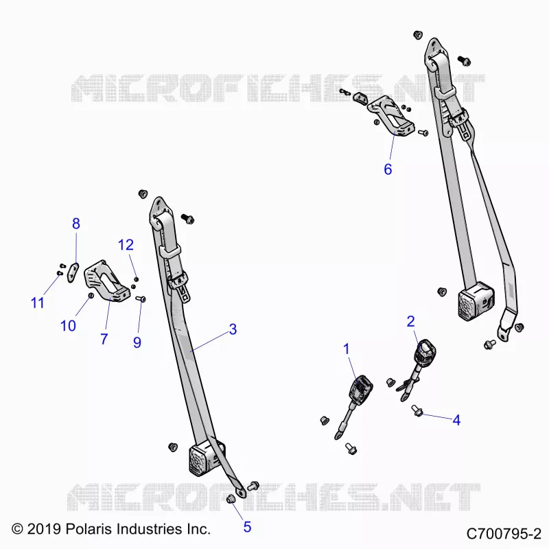 ASIENTO BELT MOUNTING