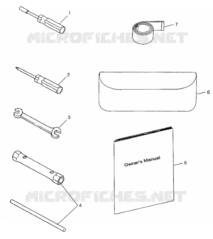 KIT DE HERRAMIENTA 700 RMK 0970966, 700 SKS 0970566, and EUROPEAN 700 SKS E970566 (4938573857C014)