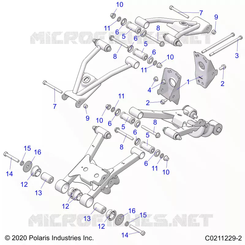SUSPENSION TRASERA CONTROL ARM, MOUNTING
