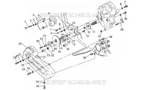 CAJA DE ENGRANAJES/FRENO and cubierta de la cadena MOUNTING Sportsman 4x4 W958040 (4930403040C004)