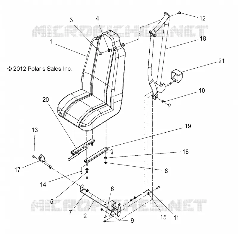 ASIENTO, LEFT, FRONT