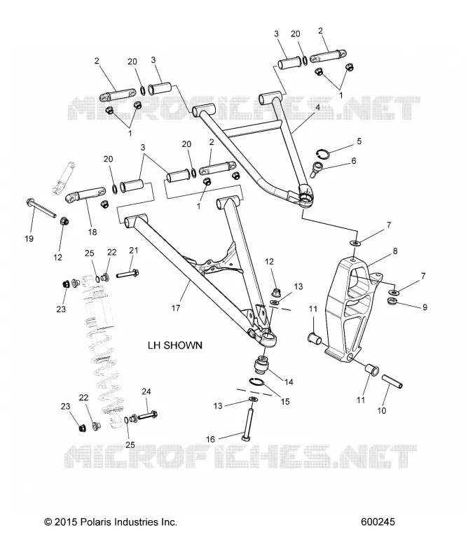 SUSPENSION, CONTROL ARMS, SPINDLE AND CHOQUE MNTG