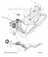 SISTEMA DE COMBUSTIBLE, GASOLINA TANK ASM.