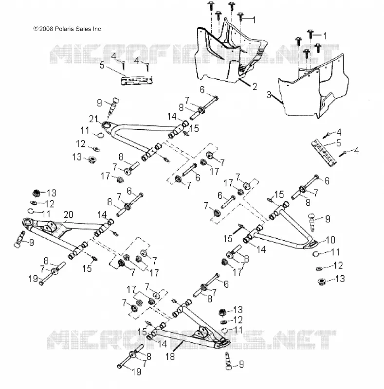 CHASIS, A-ARM AND FOOTWELL