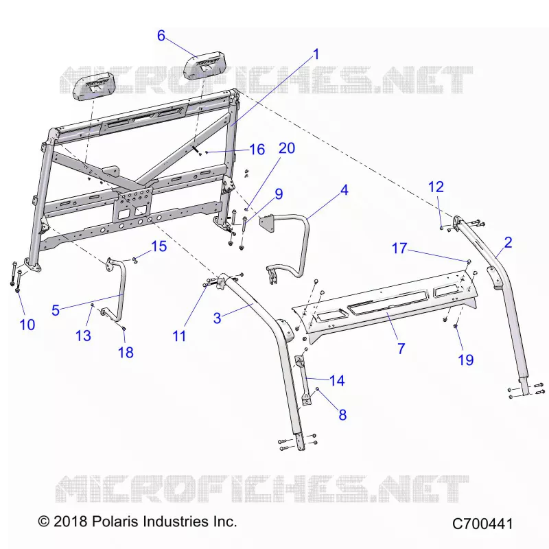 CHASSIS, CAB BASTIDOR