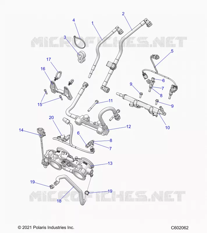 SISTEMA DE COMBUSTIBLE, RAIL, LINES AND THROTTLE BODY