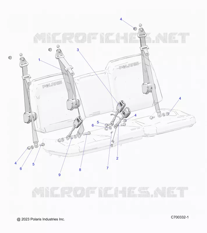 ASIENTO BELT MOUNTING